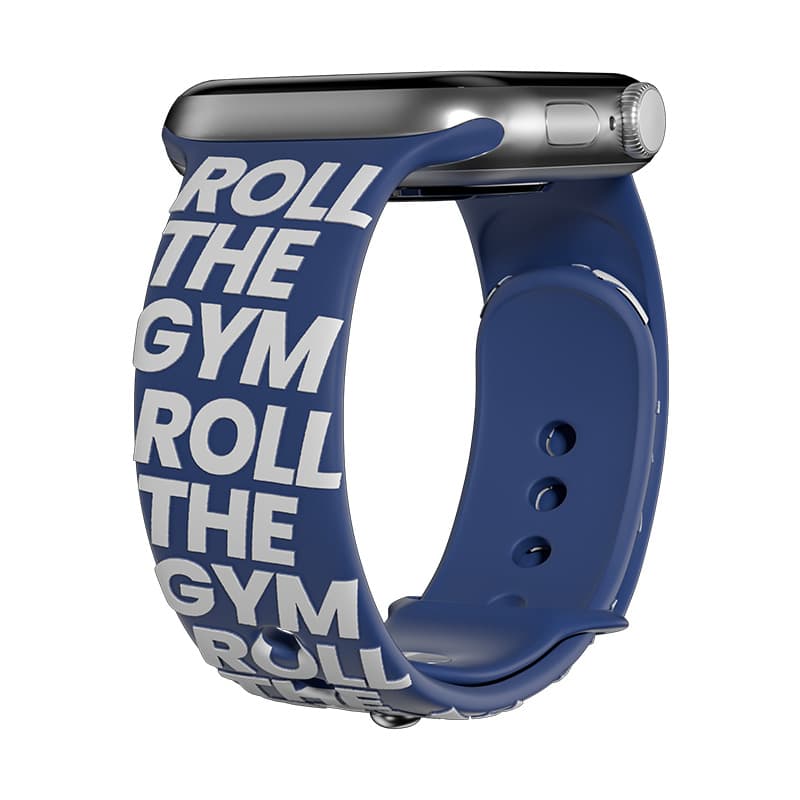 Biaodaige Strap Apple Compatibility Silicone Material 49mm GYM is full of deep blue