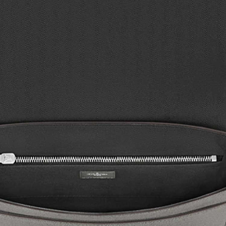 LOUIS VUITTON Embossed Cow Messenger Bag, Shoulder Bag Gray