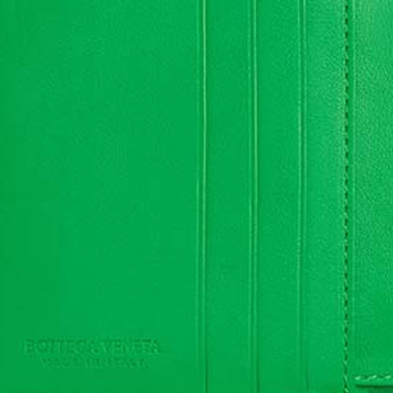 Bottega Veneta Calfskin Wallet Gray/Green