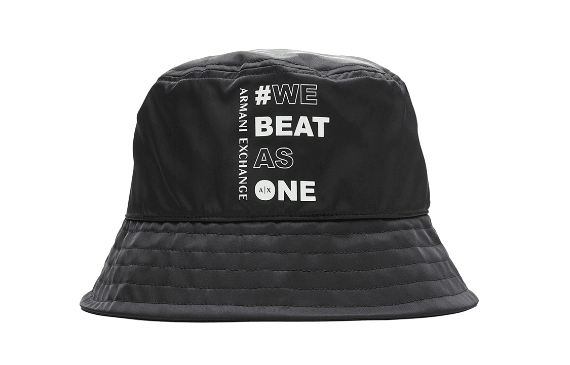 ARMANI EXCHANGEAE Polyester, Cotton Bucket Hats Black Black