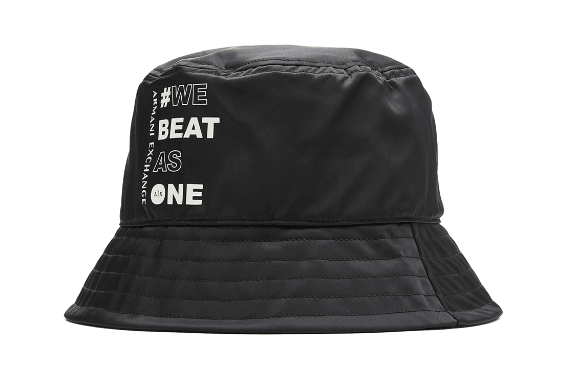 ARMANI EXCHANGEAE Polyester, Cotton Bucket Hats Black