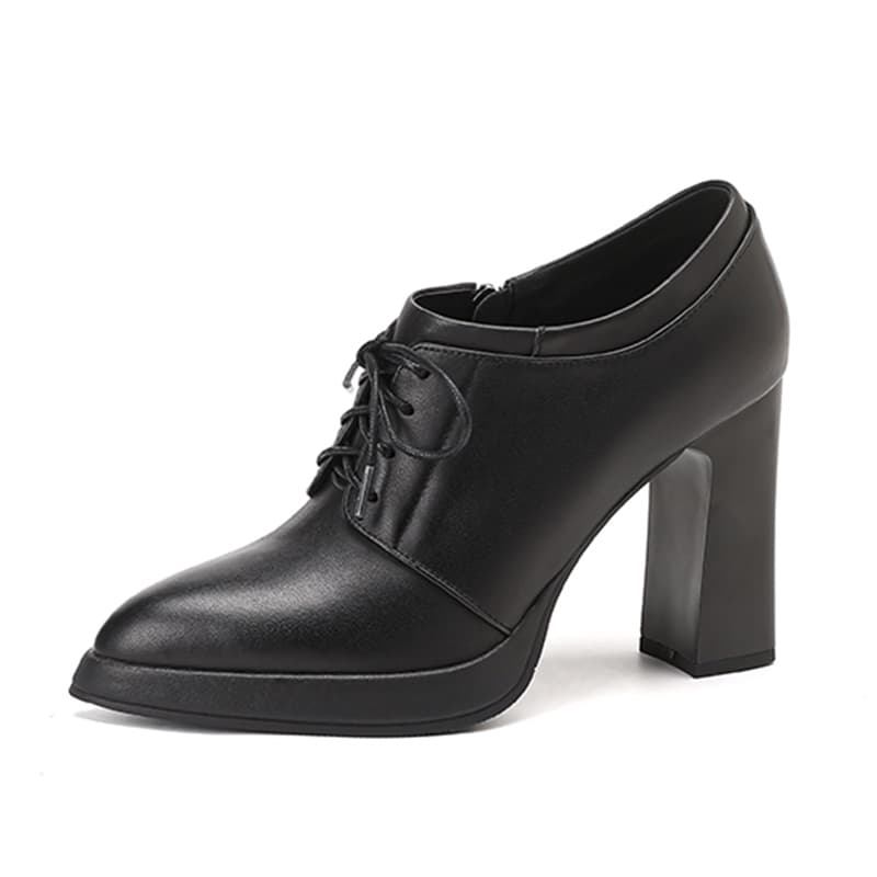 BAISHITING Cow Chunky Heel 9.5cm