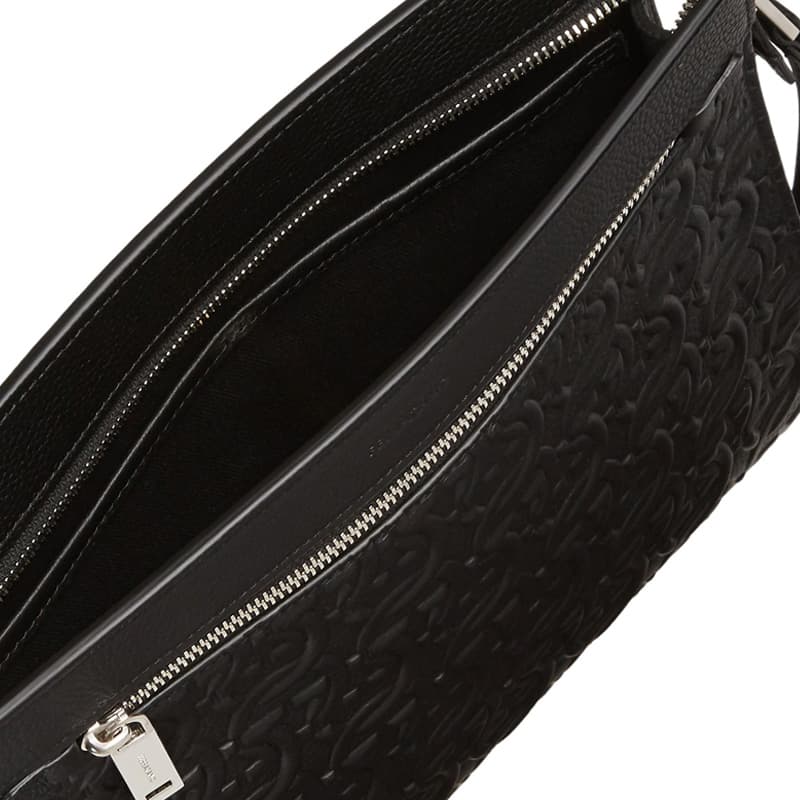 FERRAGAMO Gancini Cow Clutch Black