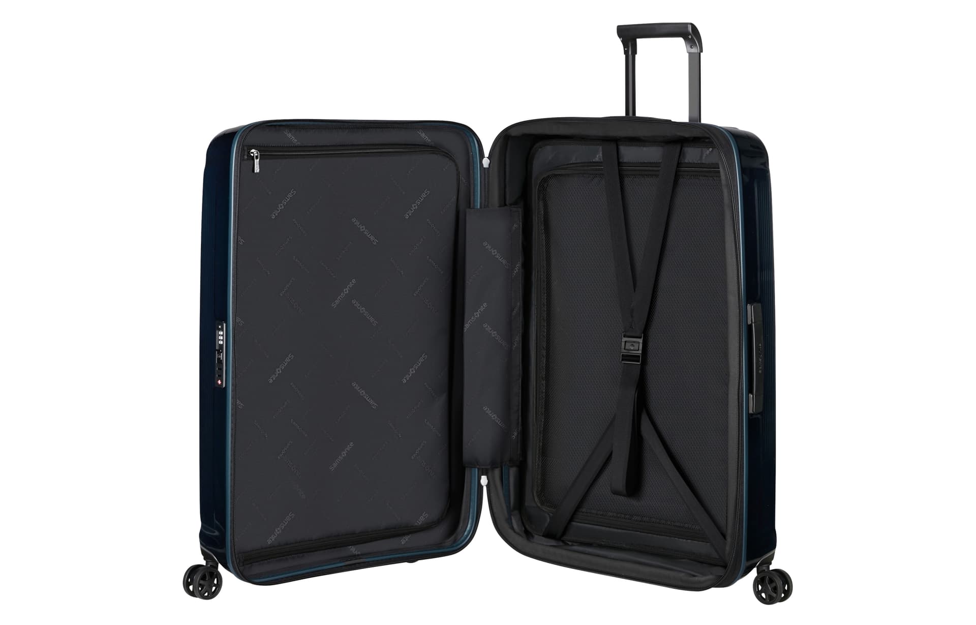 SAMSONITE Polycarbonate Travel Suitcase Luggage 25 Inch Dark Blue