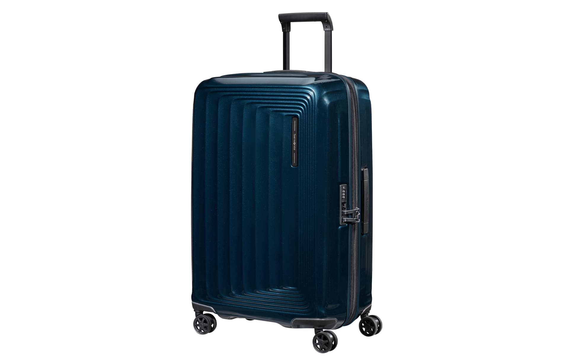SAMSONITE Polycarbonate Travel Suitcase Luggage 25 Inch Dark Blue