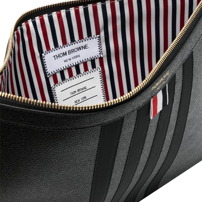 THOM BROWNE Logo Stamp Clutch Bag