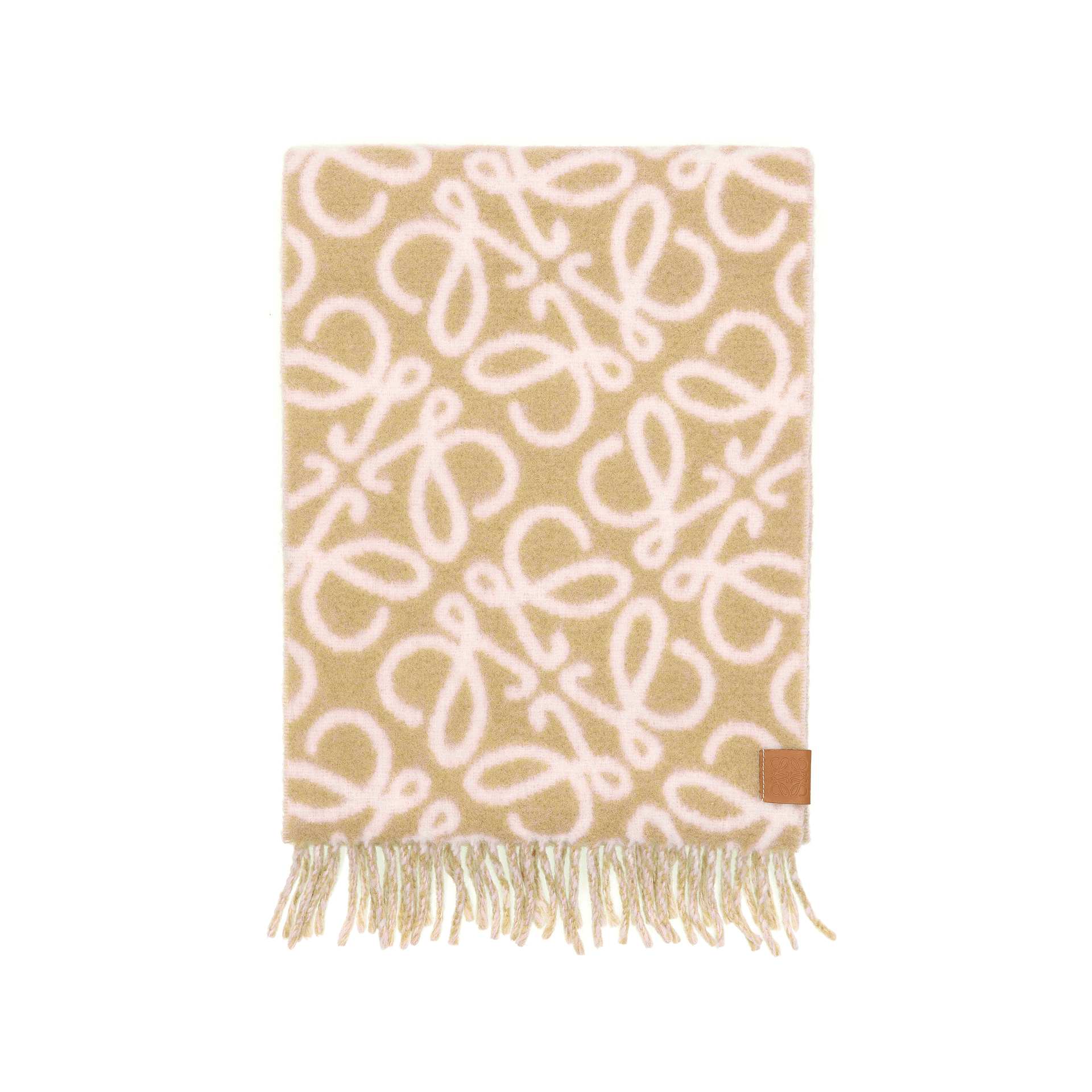 LOEWE Wool Alpaca Calfskin Knit Light Umber