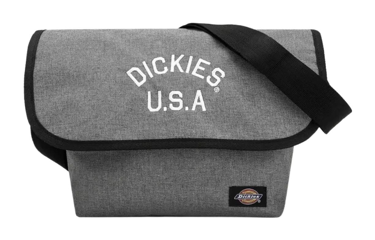 Dickies Polyester Messenger Bag, Crossbody Bag, Shoulder Bag Gray Gray