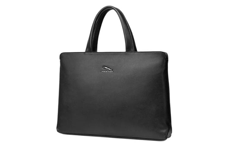 JAGUAR Grain Cow Portable Laptop Bag, Briefcase Black