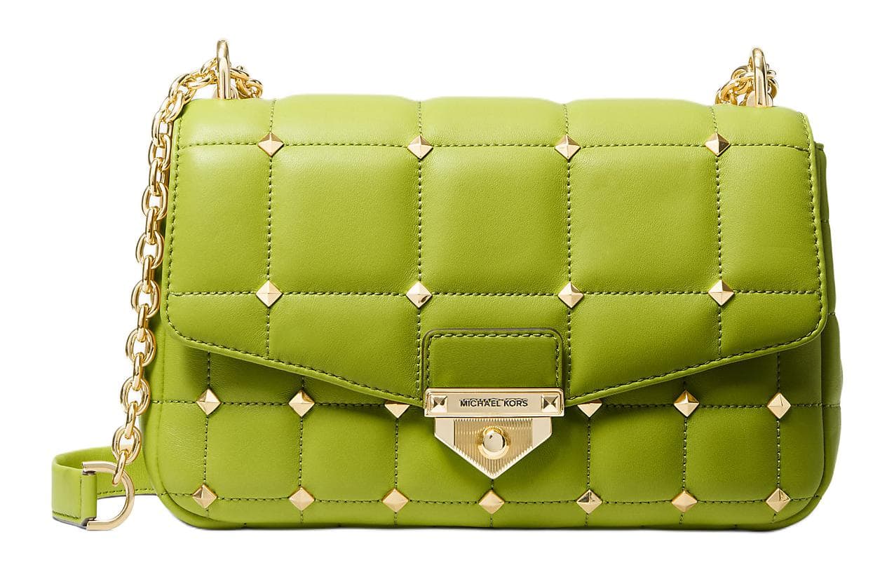 MICHAEL KORS Soho Crossbody Bag, Shoulder Bag Yellow Green & Candy Basic Set (Bag+Dust Bag)