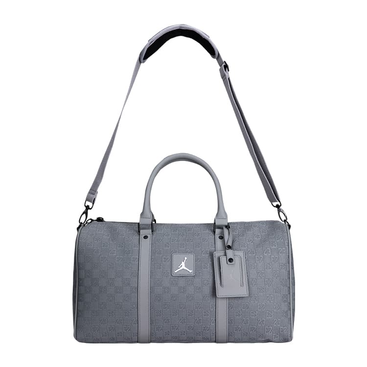 Jordan Checkerboard Jacquard Fabric Monogram Bag, Luggage Bag, Bucket Bag, Shoulder Bag White