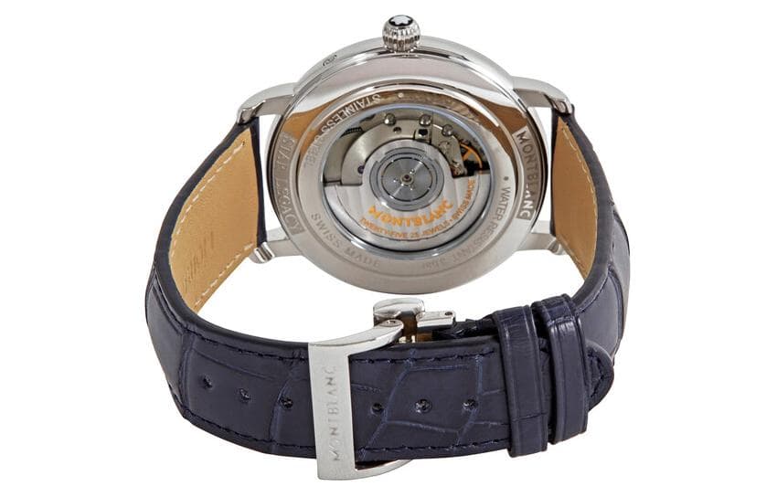 MONTBLANC Automatic Mechanical Movement Waterproof Watch 42mm White Dial Stainless Steel Case