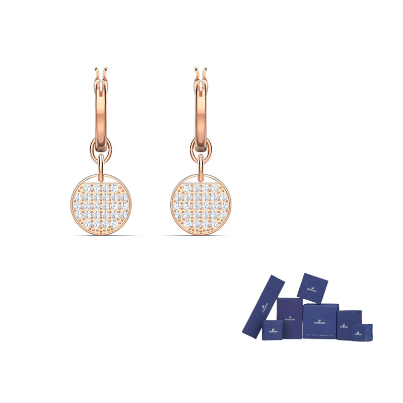 Swarovski Ginger Earrings White/Rose Gold