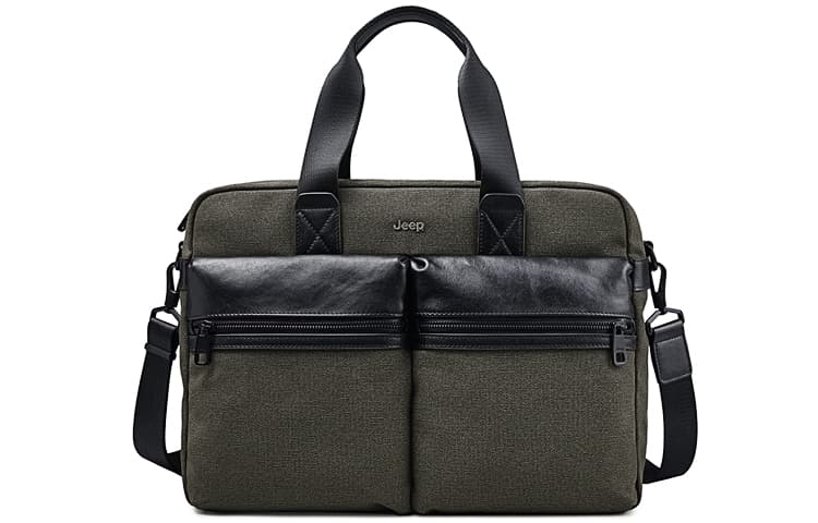 Jeep Cow Laptop Bag Green Green