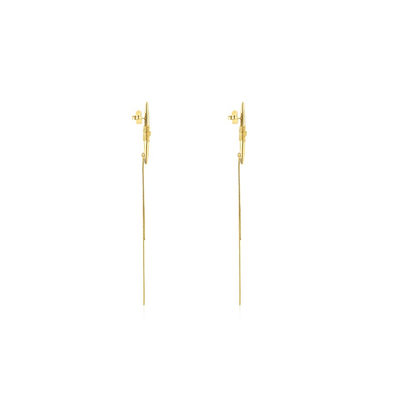 TOUS LURE Drop Earrings Gold