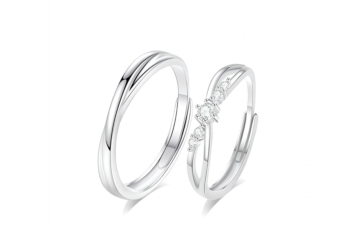 GIFU Rings Intertwined Love Couple Ring