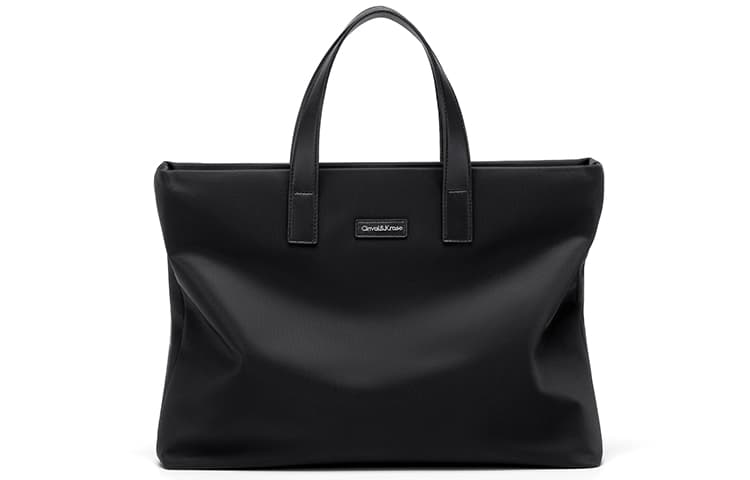 XINWAYI·KELUOSI Fabric Business Handbag, Briefcase, Laptop Bag Medium Black