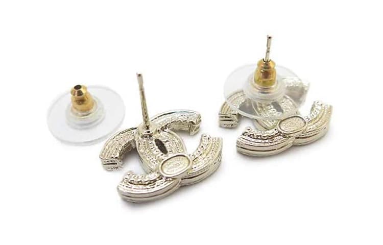CHANEL CC Stud Earrings