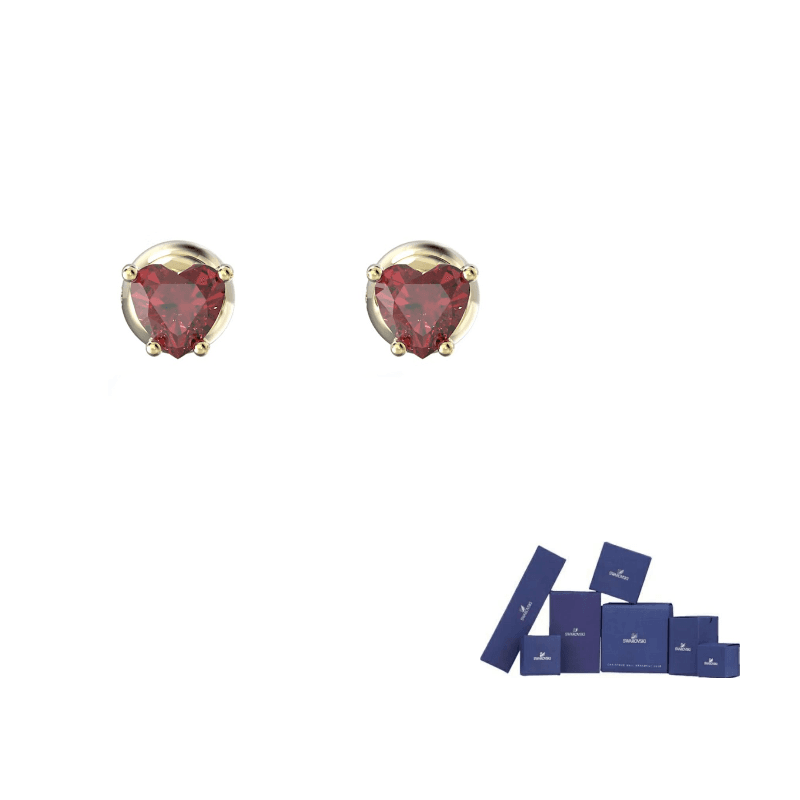 Swarovski Chroma Stud Earrings Red