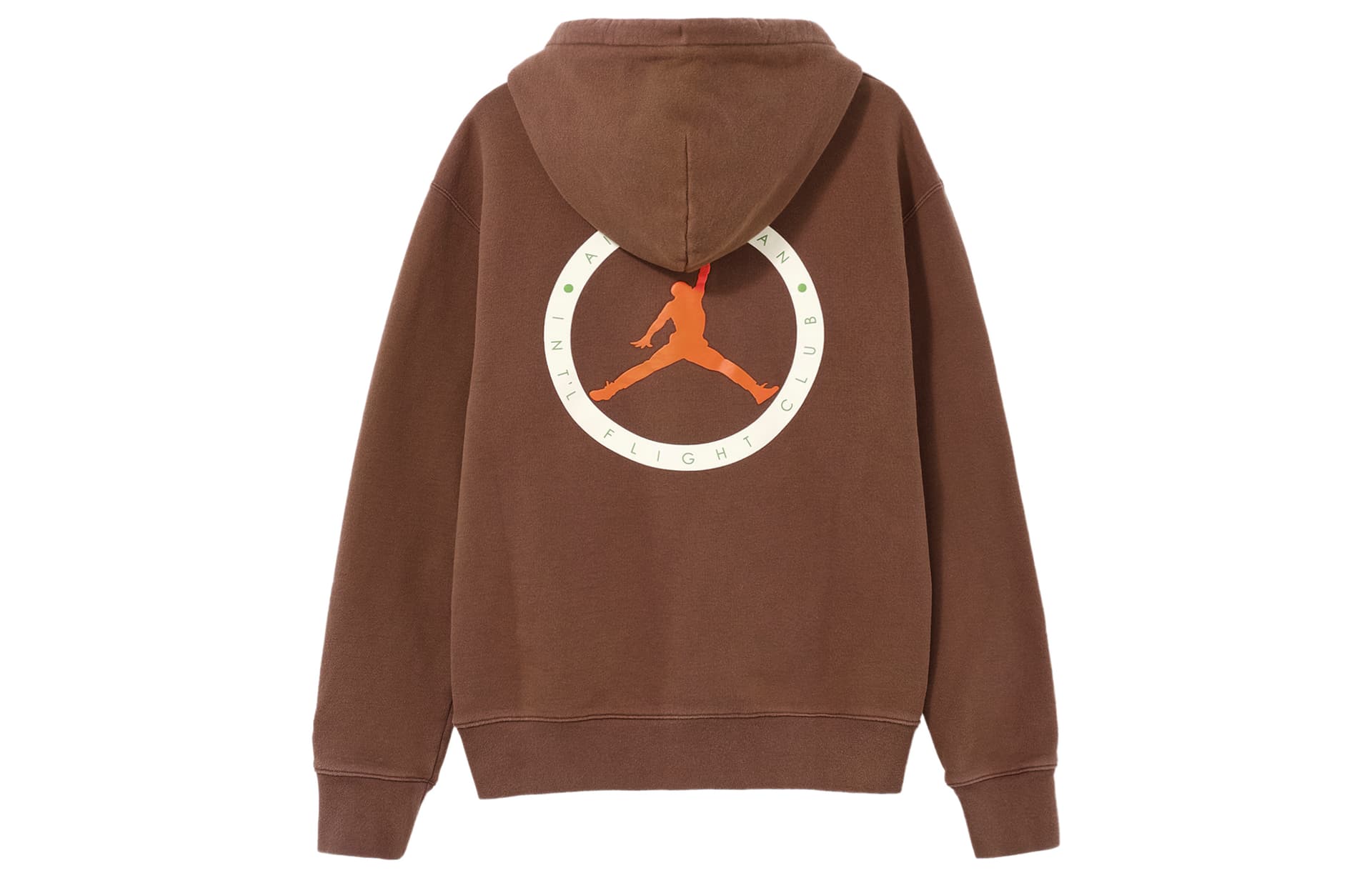 Jordan Sweatshirts Brown Hooded Moderate Straight Fit