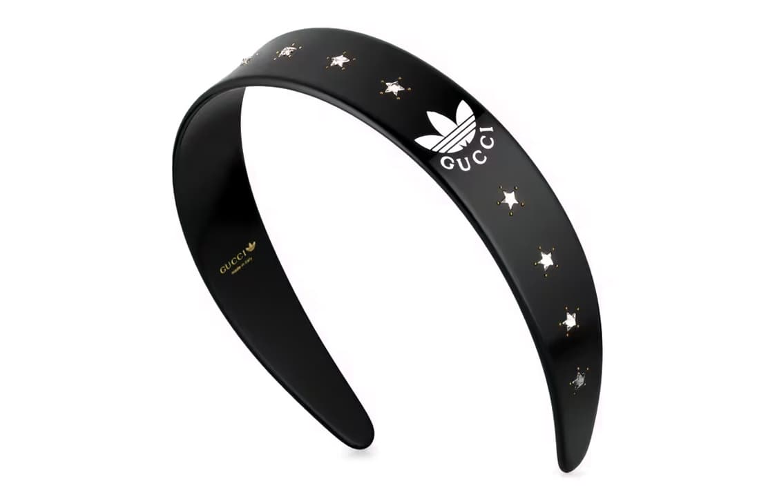 GUCCI Adidas X Gucci Collaboration Collection Resin Headbands Black