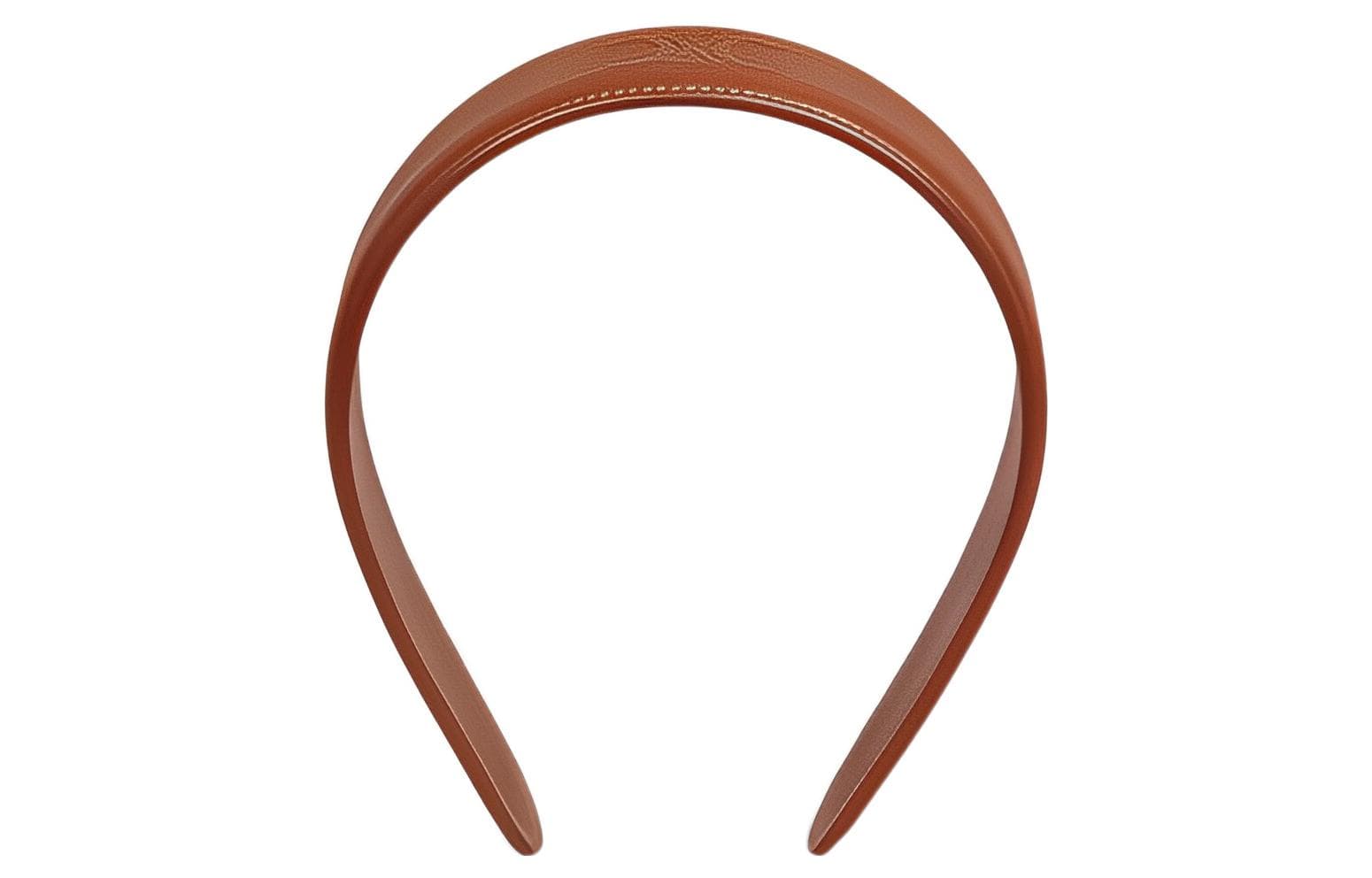 CELINE Headband In Calfskin Brown