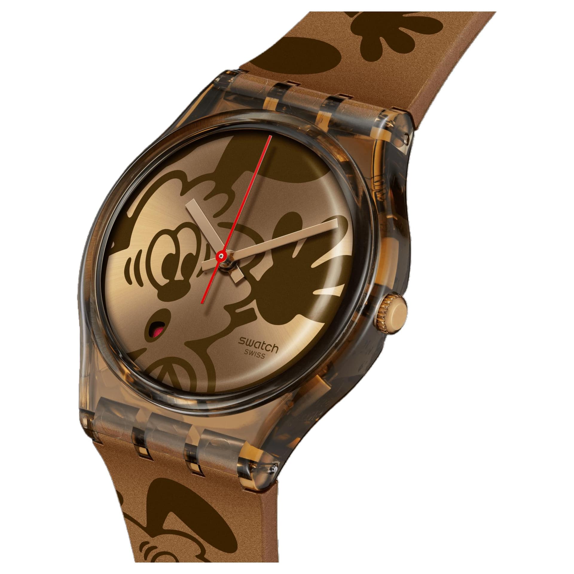 SWATCH 34mm Coffee Watch SO28Z701