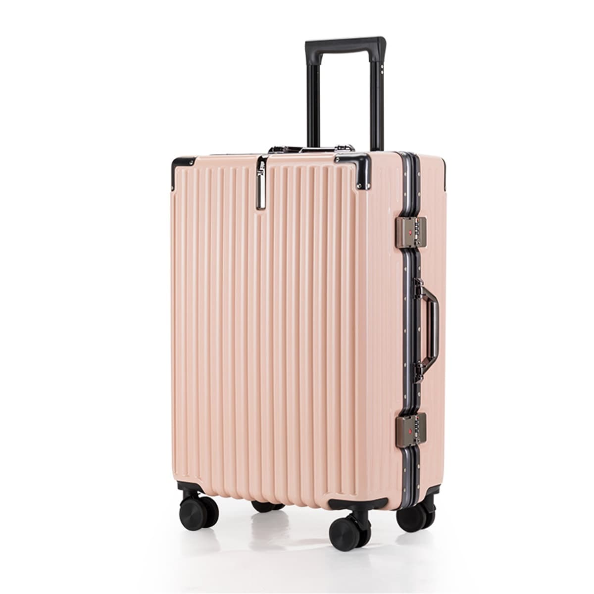 TGURU ABS+PC Travel Suitcase Luggage Multicolor Pale Dogwood
