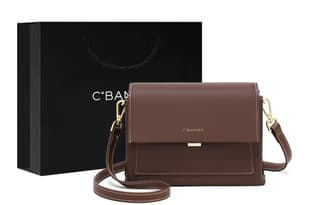 C°BANNER Split Cow With Synthetic Small Square Bag Shoulder Bag