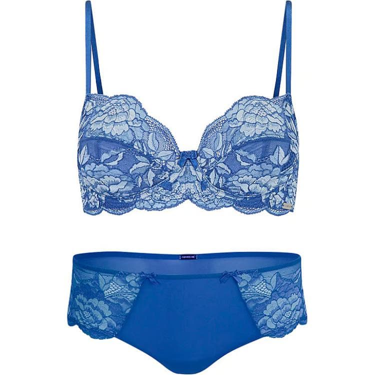 Victoria's Secret PING ADORE ME Chelsi Hipster Panty/Amparo Blue Set Blue Blue