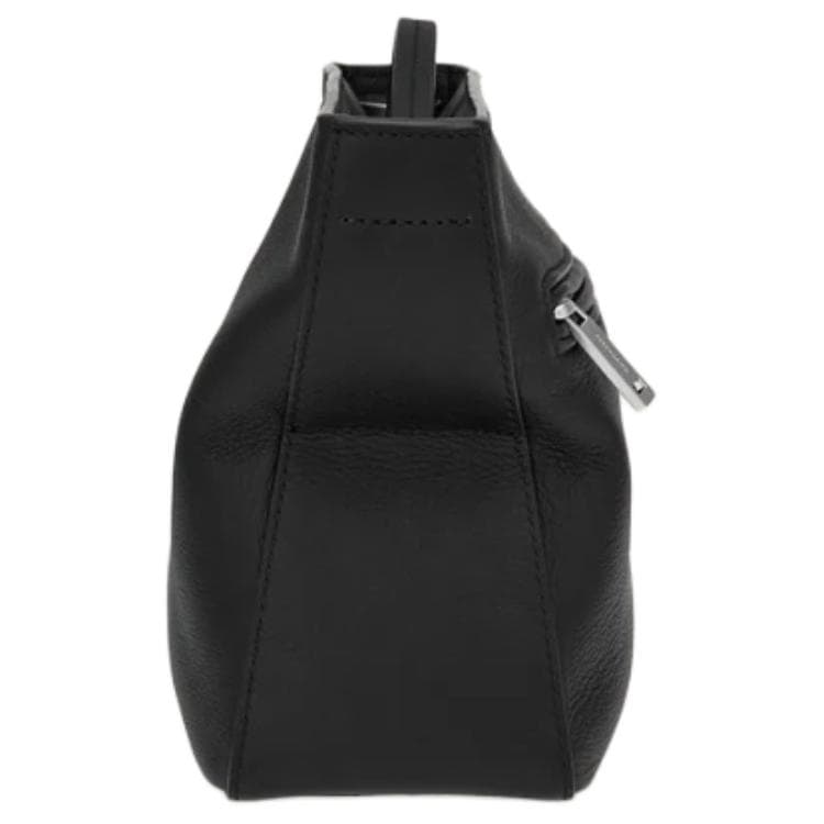 FERRAGAMO Calfskin Crossbody Bag, Shoulder Bag Black
