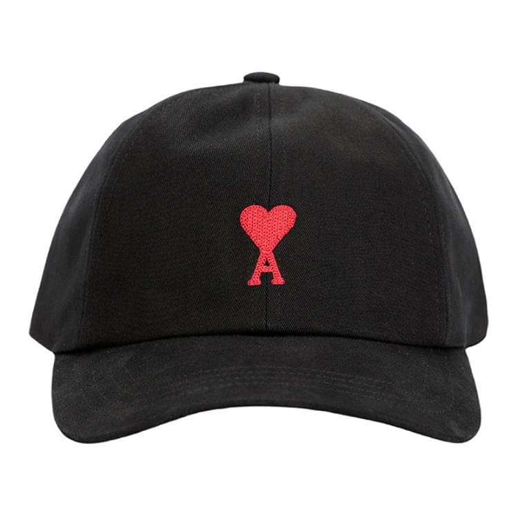 Ami Logo Embroidered Curved Peak Hat