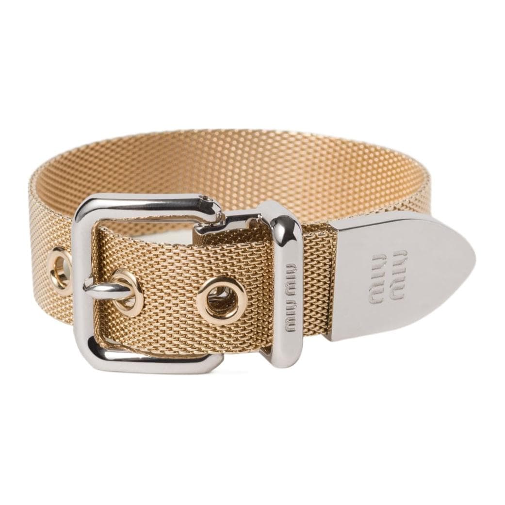 Miu Miu metal bracelet Gold