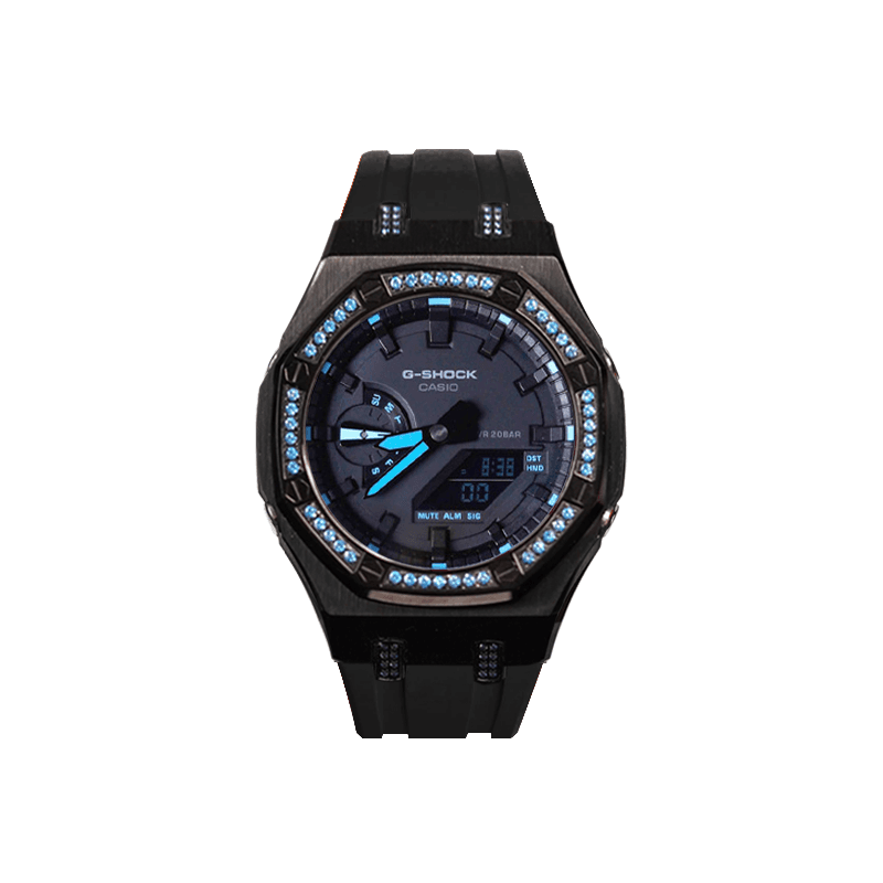 CASIO Liquid Crystal/Analog Dual Display Series 48.5mm Blue Watch Gentleman