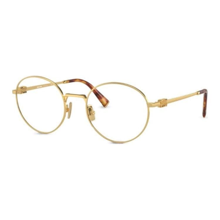 Miu Miu metallic roundframe Gold