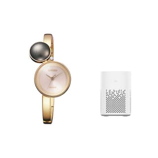 CITIZEN Solar Quartz Movement Stainless Steel Strap Watch Watch Pink Watch Dial