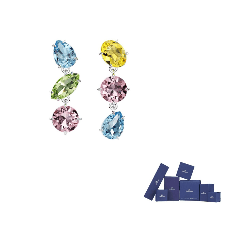Swarovski Gema Drop Earrings Multicolor