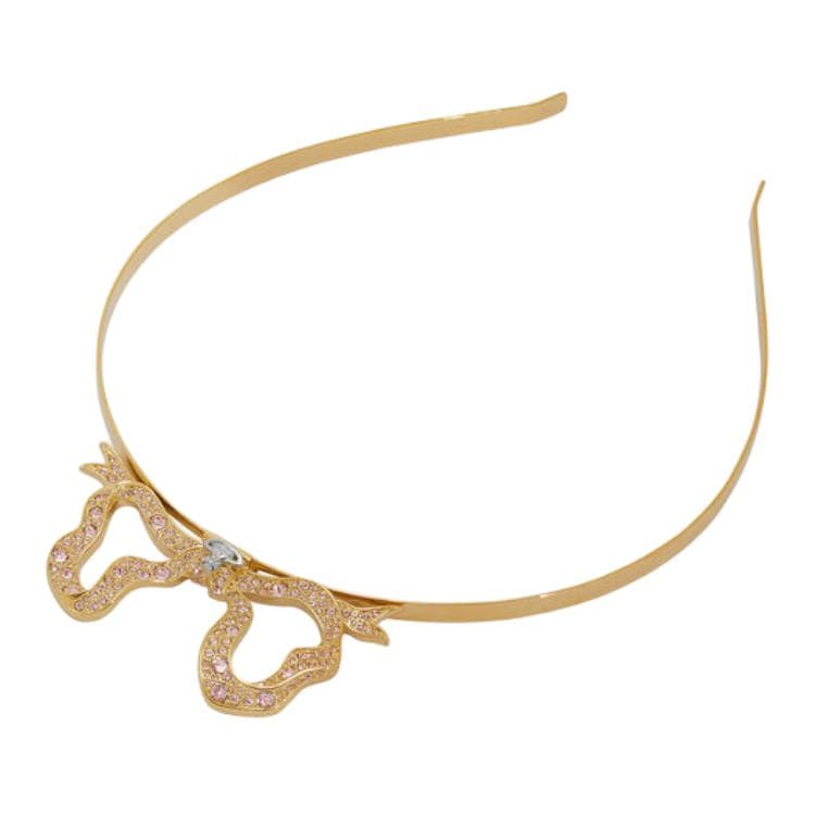 Vivienne Westwood Brass, Gold Plated Headbands Gold