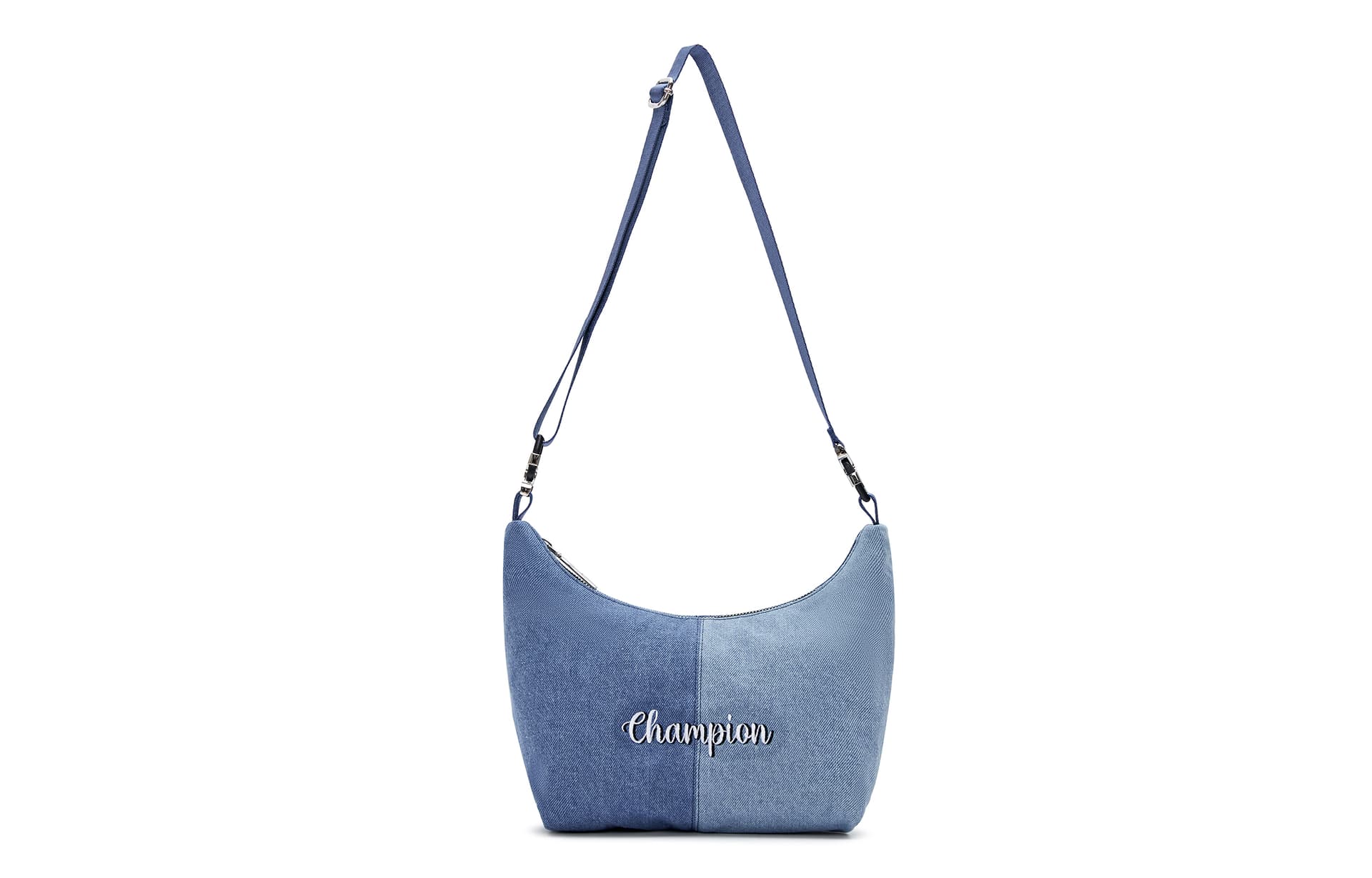 Champion Fabric Backpack Shoulder Bag Regular Silver/Medium Gray/Black/Light Blue Light Blue