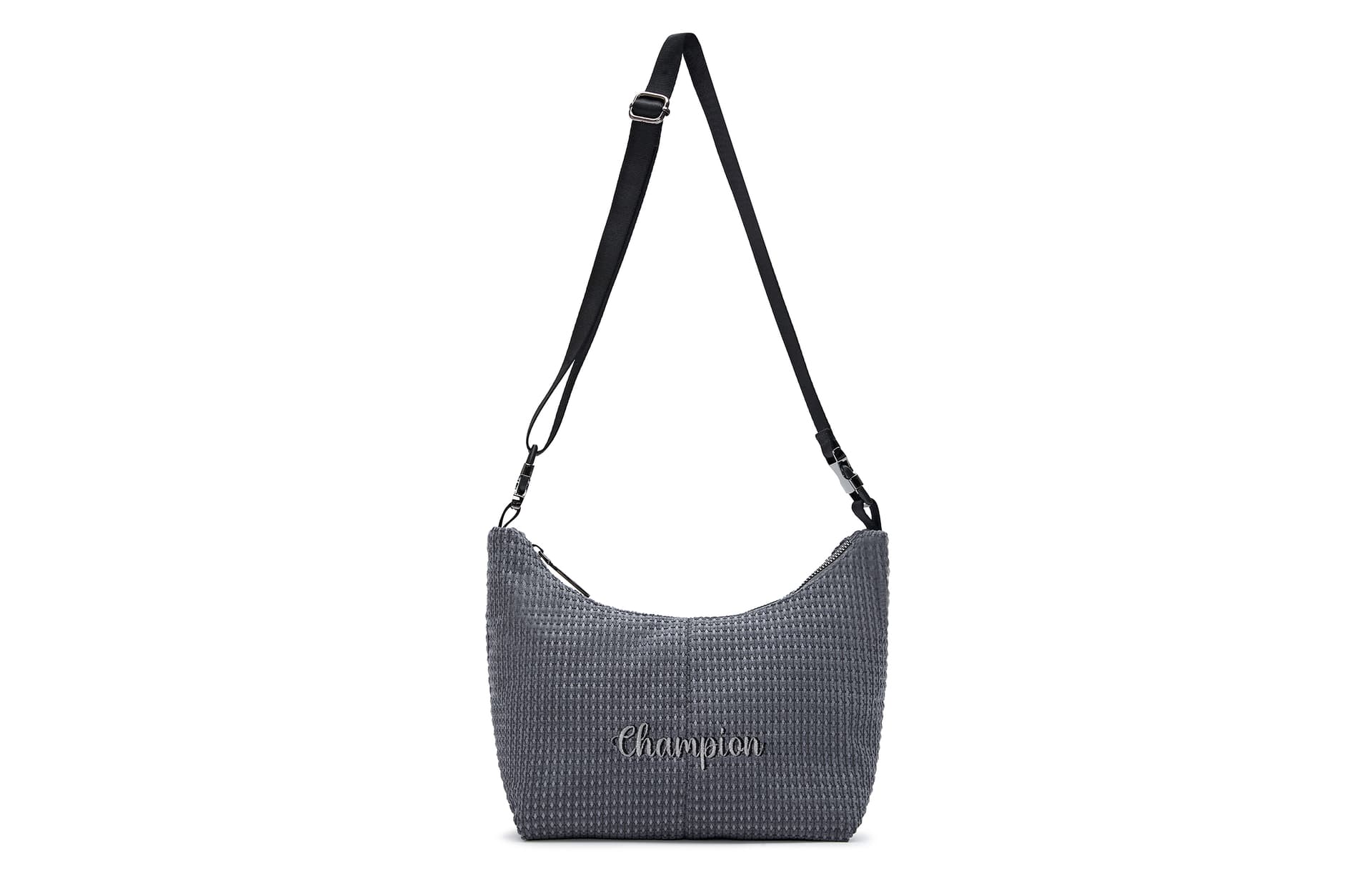 Champion Fabric Backpack Shoulder Bag Regular Silver/Medium Gray/Black/Light Blue Medium Gray
