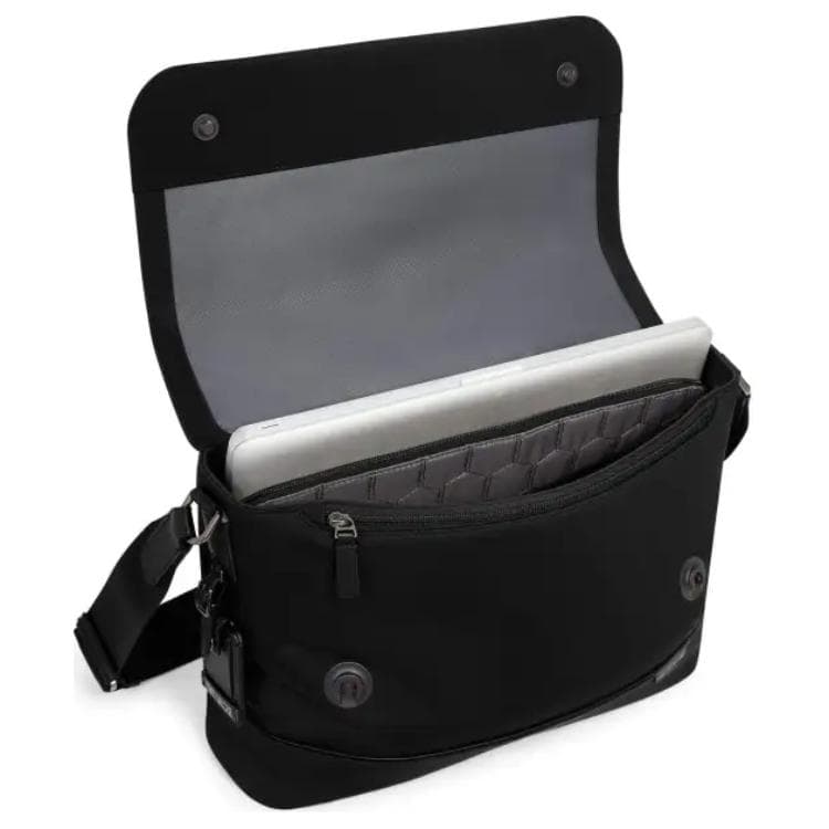TUMI Nylon Messenger Bag, Shoulder Bag, Crossbody Bag Black