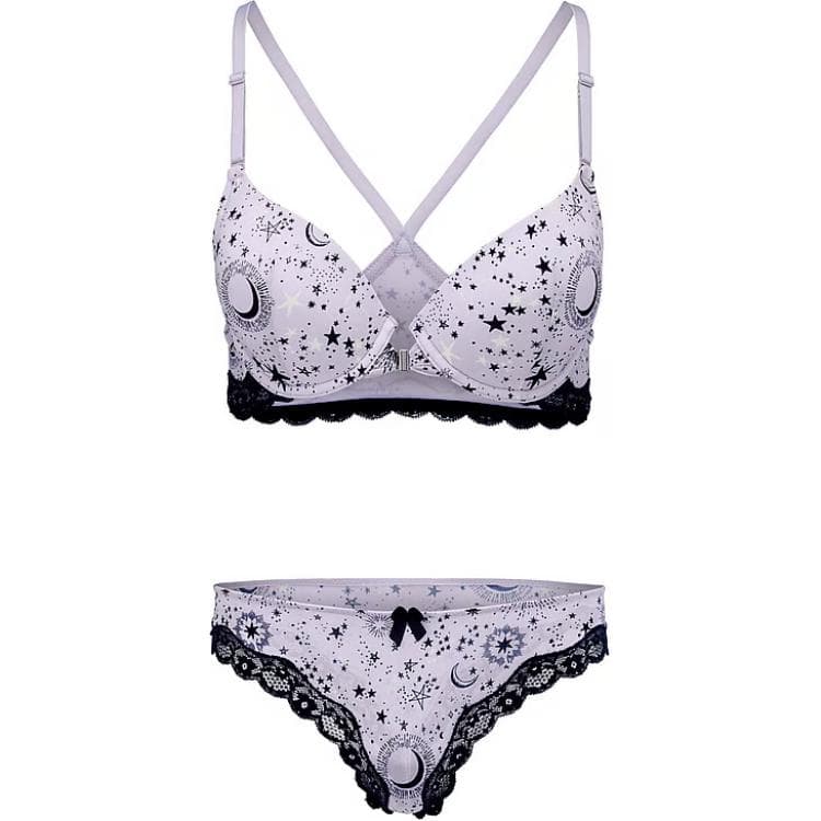 Victoria's Secret Anais Plunge Bra Panty Set In / Cosmic Dreams Set Purple Set (Cosmic Dreams/Purple)