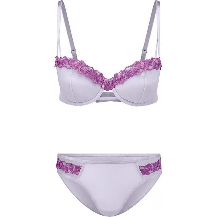 Victoria's Secret Eva Balconette Bra Panty Set In / Thistle Set Purple Set (Thistle/Purple)