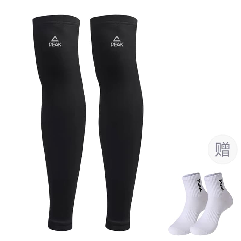 PEAK Polyamide Sun Protection Leg Covers Black Black Sun Protection Leg Protection+Casual Terry Sole