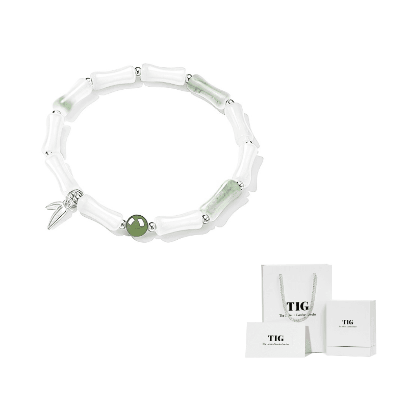 TIG Chalcedony Bracelets White