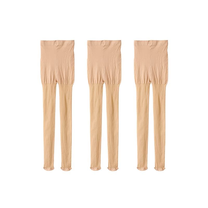 MUJI Pantyhose 3 Pack (Medium Beige)