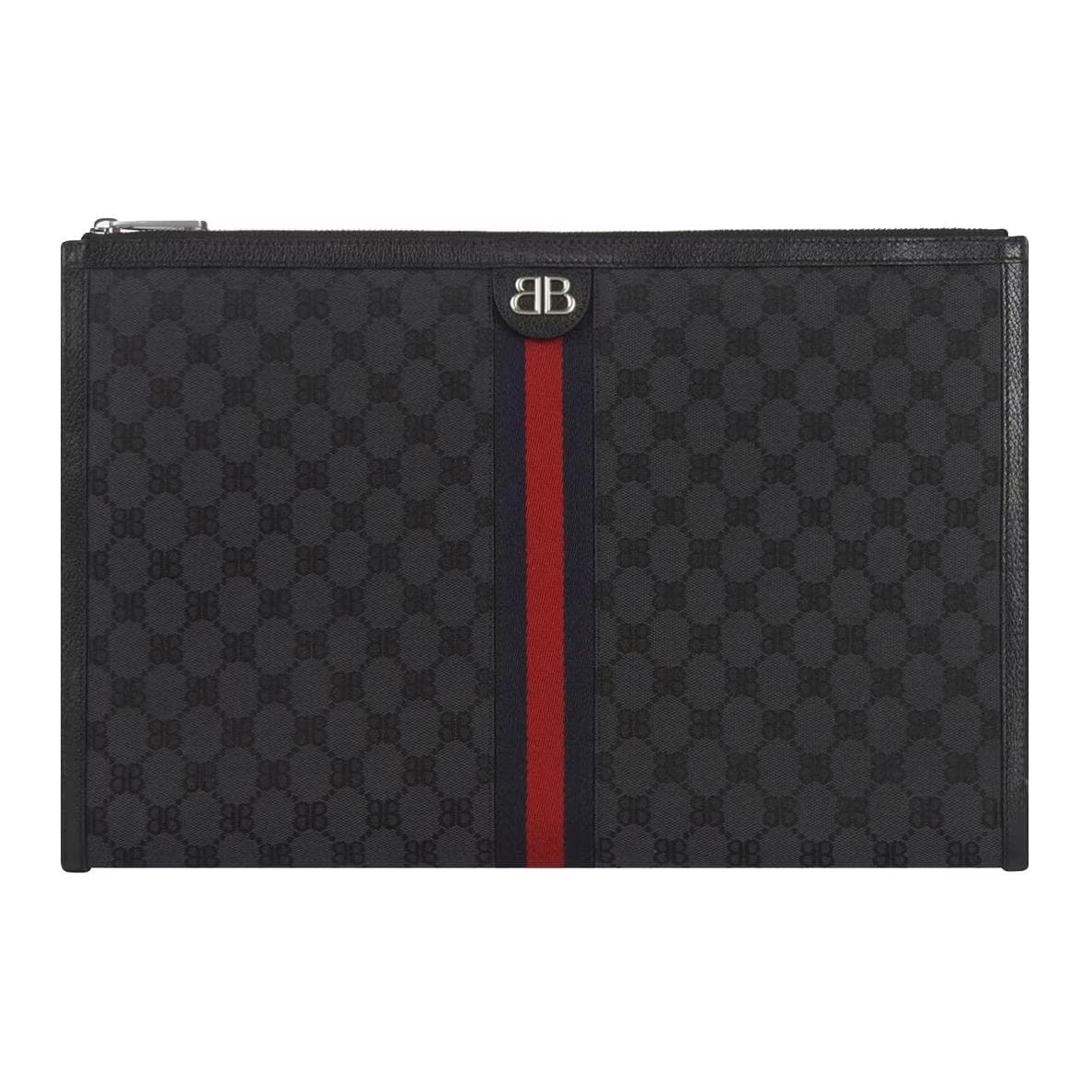 GUCCI Balenciaga Collaboration Canvas With Laptop Bag Black