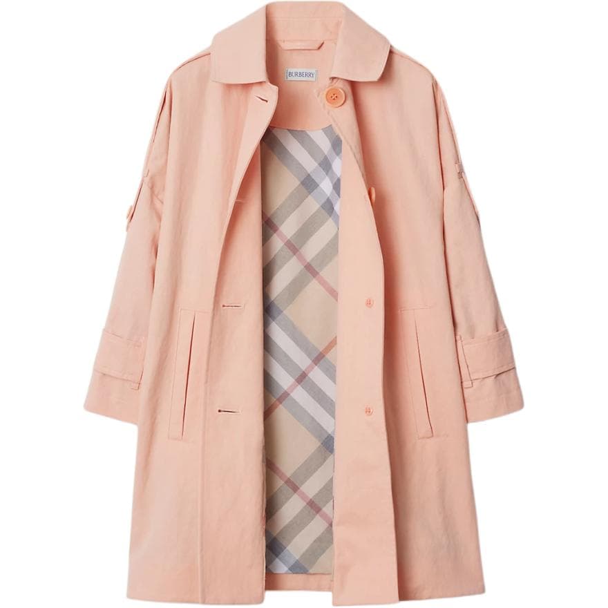 Burberry Trench Coat Apricot Pink Kids'