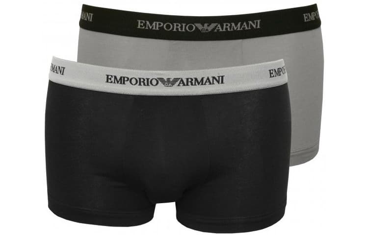 EMPORIO ARMANI Underpants 2 Pack Black Gray