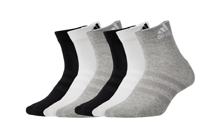 Adidas Black White Gray 2 Set 6 Pack